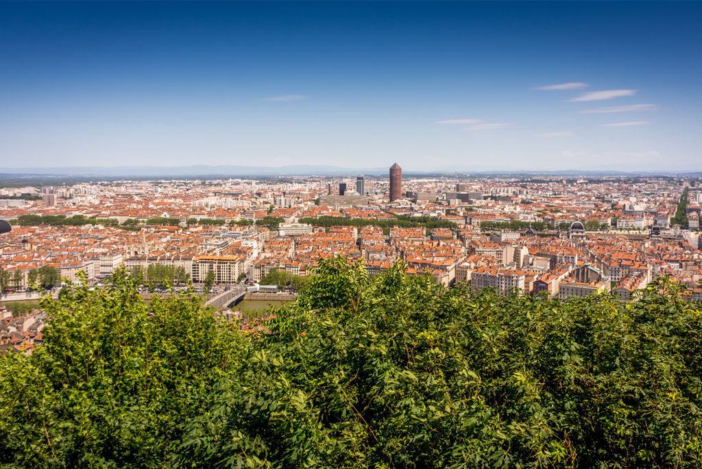 Photographie d'une vue d'ensemble sur une communauté de commune.